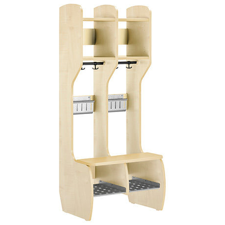 Garderobe Måns hel 2 pladser, birk