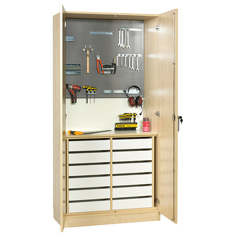 Værktøjskabe Mora 2100x1000x470mm Birk