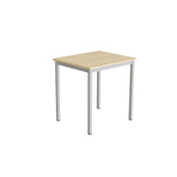 Bord Combi 200, 700x600 mm Højde 720 mm Birk laminat på alugråt understel – image 3