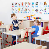 Elevbord 166 700x600 mm Højde 720 mm Birk laminat på alugråt understel – image 4