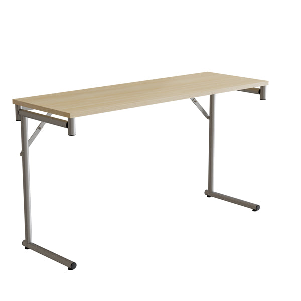 Klapbord Silhuett 1300x450mm,Birk laminat og alugråt stel