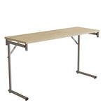 Klapbord Silhuett 1300x450mm,Birk laminat og alugråt stel