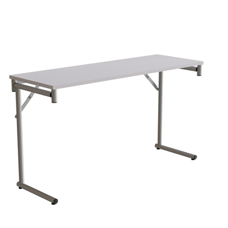 Klapbord Silhuett 1300x450mm,Grå laminat og alugråt stel