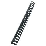 Spiralringe plastik 25mm sort (50)