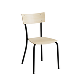 Stol Strong 111, Birk laminat, Sort stel