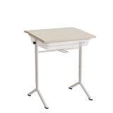 Elevbord Atlas 1128, 650x550mm, eg højtrykslaminat, hvidt stel – image 3