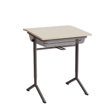 Elevbord Atlas 1128, 650x550mm, eg højtrykslaminat, gråt stel – image 1