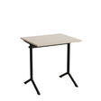 Tranås Skolmöbler Bord Atlas 1130, 700x600mm, eg højtrykslaminat, sortolivent stel – Elevborde
