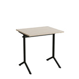 Bord Atlas 1130, 700x600mm, eg højtrykslaminat, sortolivent stel – image 2