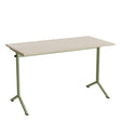 Tranås Skolmöbler Bord Atlas 1130, 1200x600mm, eg højtrykslaminat, grønt stel – Elevborde