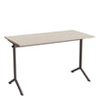 Tranås Skolmöbler Bord Atlas 1130, 1200x600mm, eg højtrykslaminat, gråt stel – Elevborde