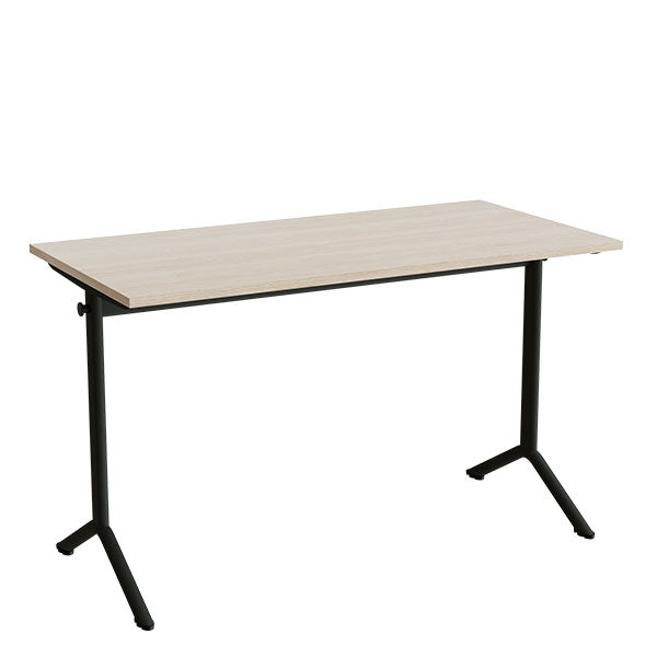 Tranås Skolmöbler Bord Atlas 1130, 1200x600mm, eg højtrykslaminat, sortolivent stel – Elevborde