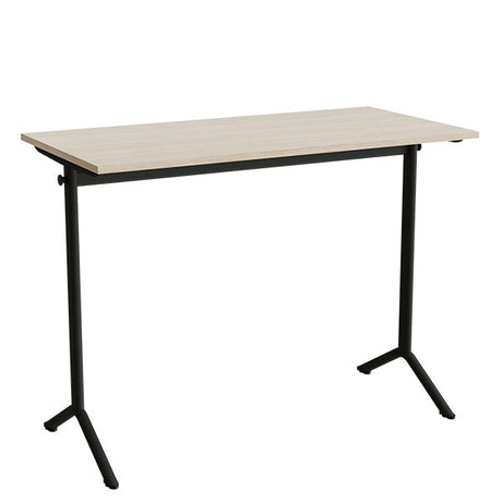 Bord Atlas 1130, 1200x600mm, lyddæmpende eg højtrykslaminat, sortolivent stel – image 1