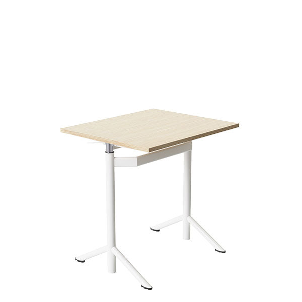 Elevbord Atlas 1132, 700x600mm, eg højtrykslaminat, hvidt stel