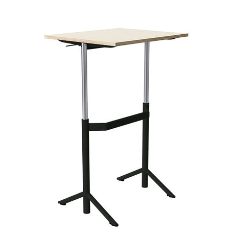 Elevbord Atlas 1132, 700x600mm, eg højtrykslaminat, sortolivent stel – image 2