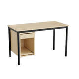 Sybord 135, 1200x600 mm H720 mm, birk laminat, sort stel