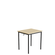 Tranås Skolmöbler Elevbord 166 700x600 mm Højde 720 mm Lydabsorberende birk laminat på sort understel – Elevborde