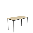 Tranås Skolmöbler Elevbord 166 1200x600 mm Højde 720 mm Lydabsorberende birk laminat på sort understel – Elevborde