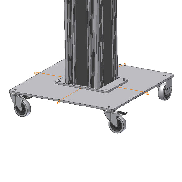 Hjulsæt til ErgoSingle Workstation – image 2