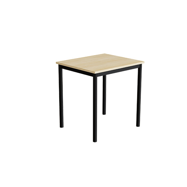 Tranås Skolmöbler Bord Combi 200, 700x600 mm Højde 720 mm Birk laminat på sort understel – Elevborde