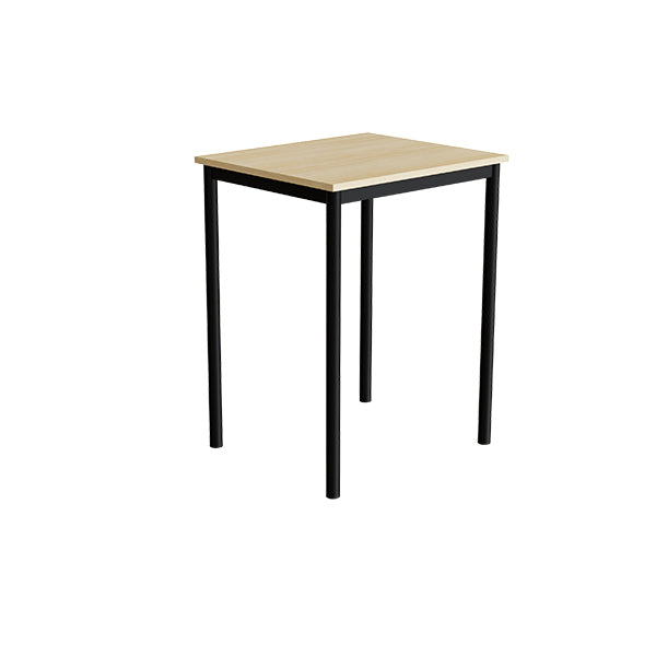 Tranås Skolmöbler Bord Combi 200, 700x600 mm Højde 900 mm Birk laminat på sort understel – Elevborde