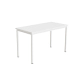 Bord Combi 200, 1200x600 mm Højde 720 mm Hvid  laminat på hvidt understel – image 2