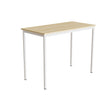 Tranås Skolmöbler Bord Combi 200, 1200x600 mm Højde 900 mm Birk laminat på hvidt understel – Elevborde