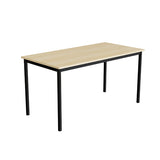 Tranås Skolmöbler Bord Combi 200, 1400x700 mm Højde 720 mm Birk laminat på sort understel – Elevborde (billede 2)