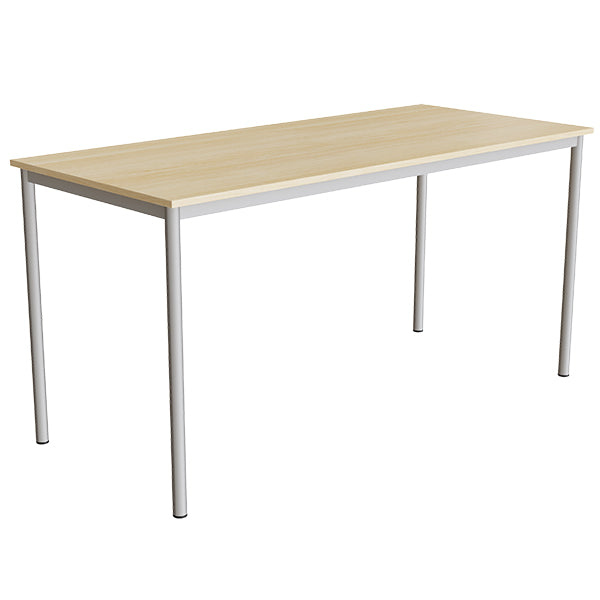 Tranås Skolmöbler Bord Combi 200, 1800x800 mm Højde 900 mm Birk laminat, alugråt stel – Elevborde