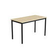 Tranås Skolmöbler Bord Combi 200, 1200x600 mm Højde 720 mm Lyddæmpende birk laminat på sort understel – Elevborde