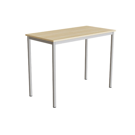 Tranås Skolmöbler Bord Combi 200, 1200x600 mm Højde 900 mm Lyddæmpende birk laminat på alugråt understel – Elevborde