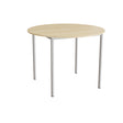 Bord Combi 206, Ø1200 mm, højde 900 mm, lydabsorberende birkelaminat på alugråt stel