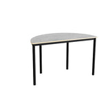 Bord Combi 209, 1200x600 mm højde 720 mm med lys grå linoleum, sort stel – image 1