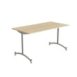 Tranås Skolmöbler Bord Zeb 231, 1400x700 mm Højde 720 mm, Lydabsorberende birk laminat, Alu stel – Kantineborde