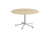 Rundt bord Zam Ø1200 mm, birk laminat på alugråt stel