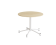 Rundt bord Zam Ø900 mm, lyddæmpende birk laminat på hvidt stel