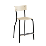 Stol Strong 250, Birk laminat, Sort stel – image 1