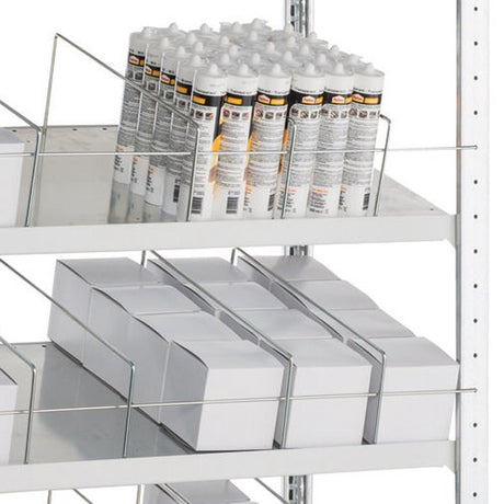 Schulte Lagertechnik Skråhylde Boltless FIFO 1000x800mm – Boltless lagerreol (billede 2)