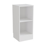 Reol Stig i hvid laminat 2-rum stående med sokkel