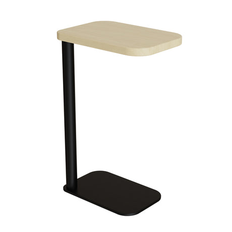 Laptopbord Xakt, Massiv eg, Sort stel