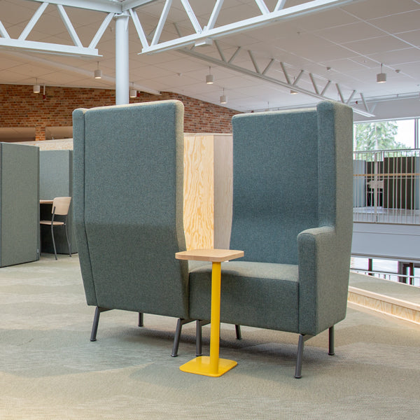 Laptopbord Xakt, Massiv eg, Sort stel – image 2