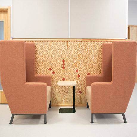 Laptopbord Xakt, Massiv eg, Sort stel