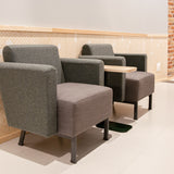 Laptopbord Xakt, Massiv eg, Sort stel