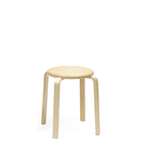 Taburet Rondo i massiv birk, højde 440 mm – image 1