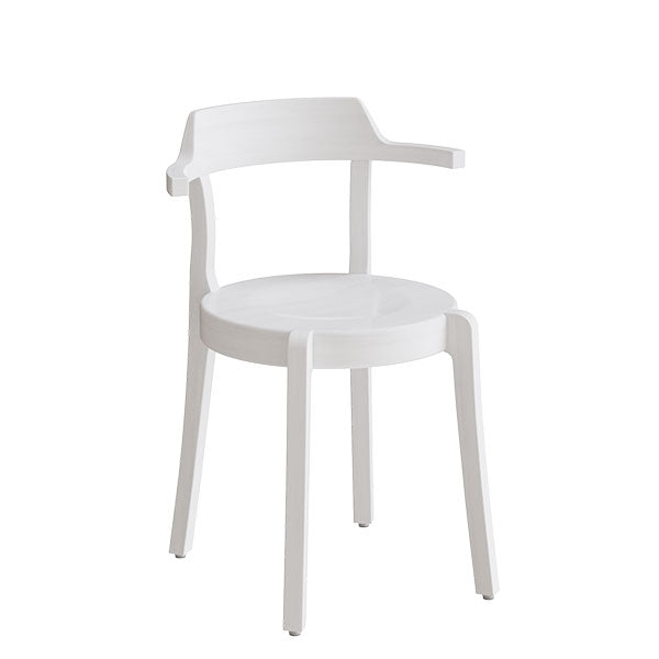 Stol Ruth, hvidbejdset massiv birk