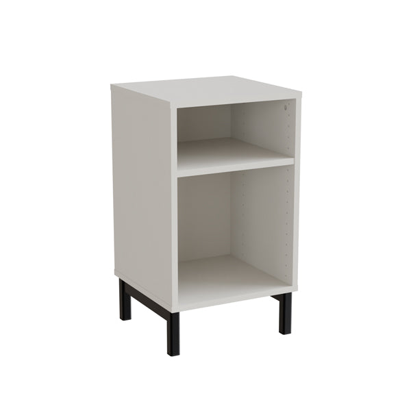 Form o Miljö Reol Stig i grå laminat 1½-rum med ben – Skabe & reoler til skoler (billede 1)