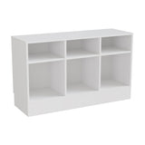 Reol Stig i hvid laminat 3½-rum med sokkel