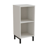 Reol Stig i grå laminat 2-rum stående med stålben