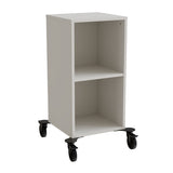 Reol Stig i grå laminat 2-rum stående med hjul