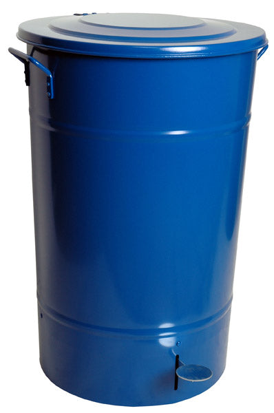 Affaldsbeholder Greger Blå 30L med låg og pedal – image 3